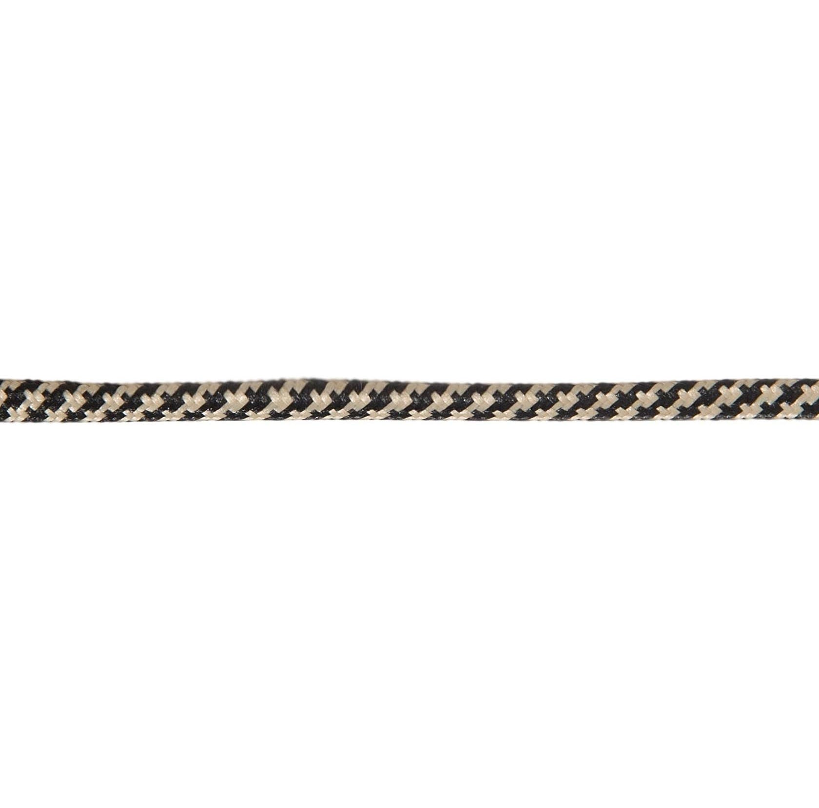 Black & Tan Hounds-Tooth Pattern 18 Gauge SPT-2 Fabric Parallel Lamp Cord, Choice of Length (46658BT)
