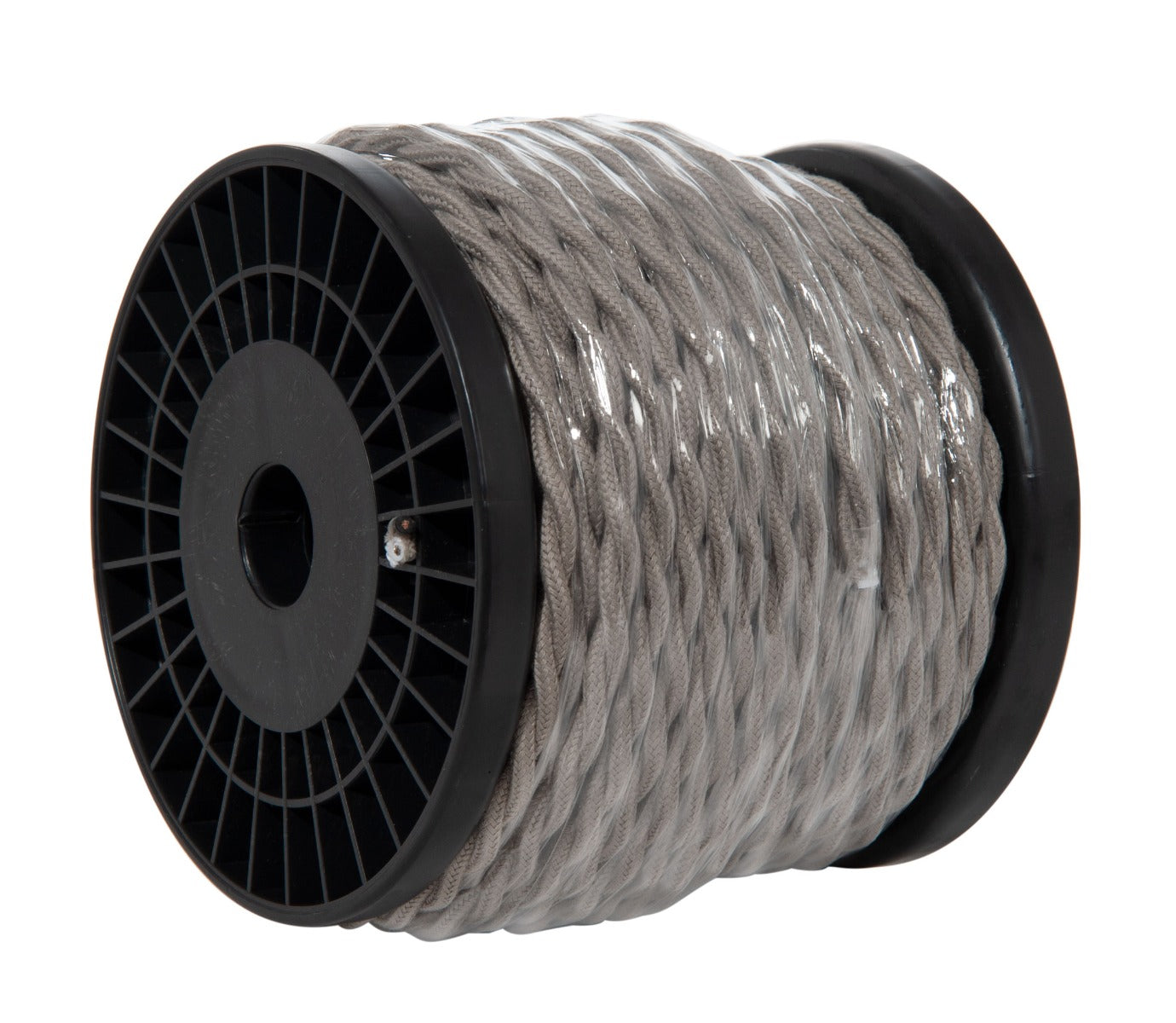 Clay Color 18 Gauge 2-Wire Cotton Covered Twisted Pair Lamp Cord, Choice of Length (46662CL)