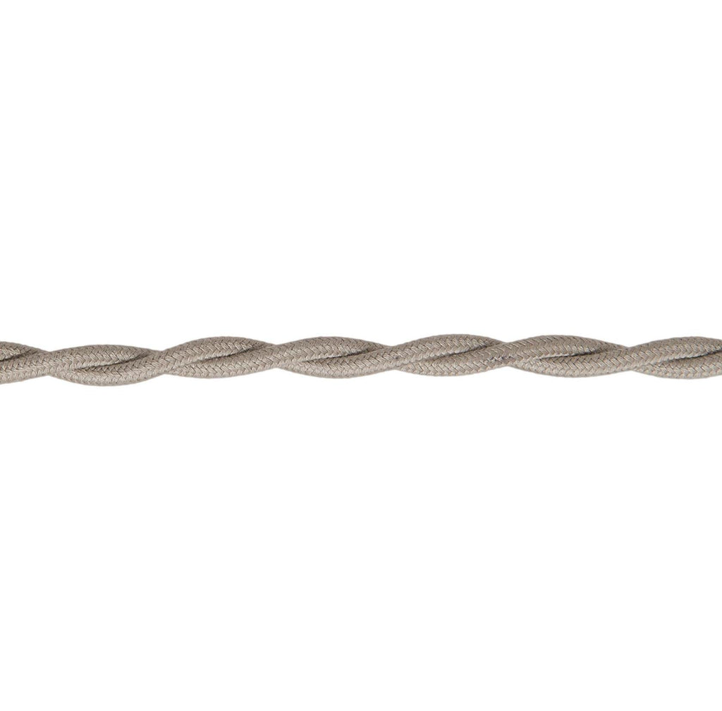 Clay Color 18 Gauge 2-Wire Cotton Covered Twisted Pair Lamp Cord, Choice of Length (46662CL)