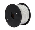 500 Ft or 100 Ft 18/1 AWM UL 3321 Plastic Insulated Lamp Cord, Choice of White or Black (46671)