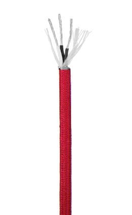 Red COTTON Pulley Cord 3-Wire Lamp Cord, 100 foot spool (46684)