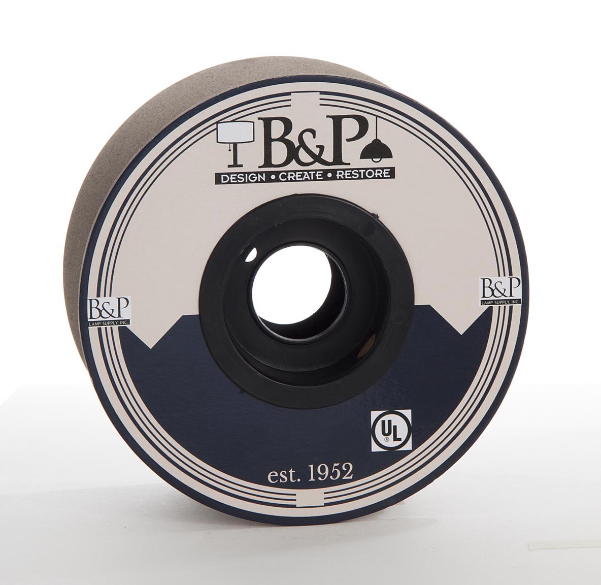 Brown Color NYLON Covered 18 ga. SVT-B, 2-wire Pulley Lamp Cord, Choice of Length (46697)