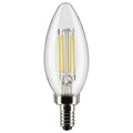 Clear 60-Watt Equivalent LED Light Bulb Candelabra E-12 Base B11 Dimmable (47002LED)