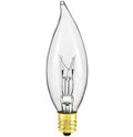 15 or 25 Watt CF, Clear Flame Tip Bulb (E12) (47010)