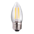 3.8 Watt (40 watt equivalent) B11 Antique Style LED Light Bulb with Clear Glass, Squirrel Cage Filament (47248)