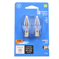 2-Pack E12 Base LED Light Bulbs, 0.4 Watt, 4 Watt Equivalent (47300)