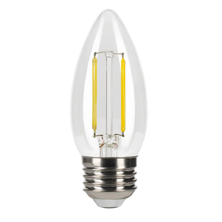 Clear 3.3W, 40W Equivalent E-26 LED Dimmable B11 Bulb (47318)