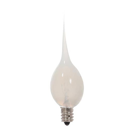 Clear Silicone Tip 7 Watt Incandescent E-12 Light Bulb (47334)