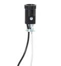 1-3/4 Inch Tall E-12 Pigtail Candelabra Socket, Choice of Wire Lead Length (47633)
