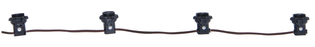 4-Light E12 Candelabra Socket Harness Set Each With Phenolic Ring & 18/2 Wire Leads (47640)
