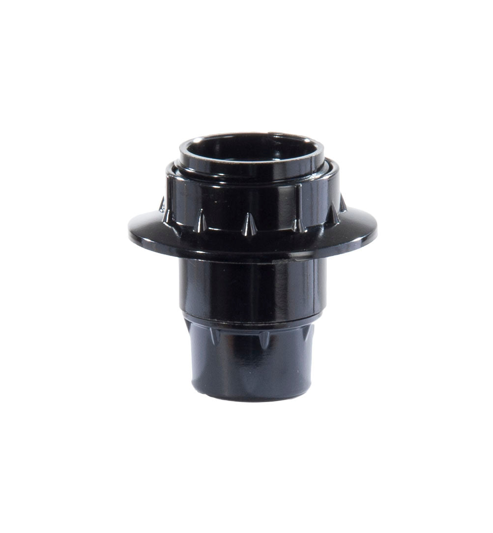 Euro Style Candelabra Phenolic 4 Piece Socket One Half Uno Thread with Ring and Shoulder (47647)