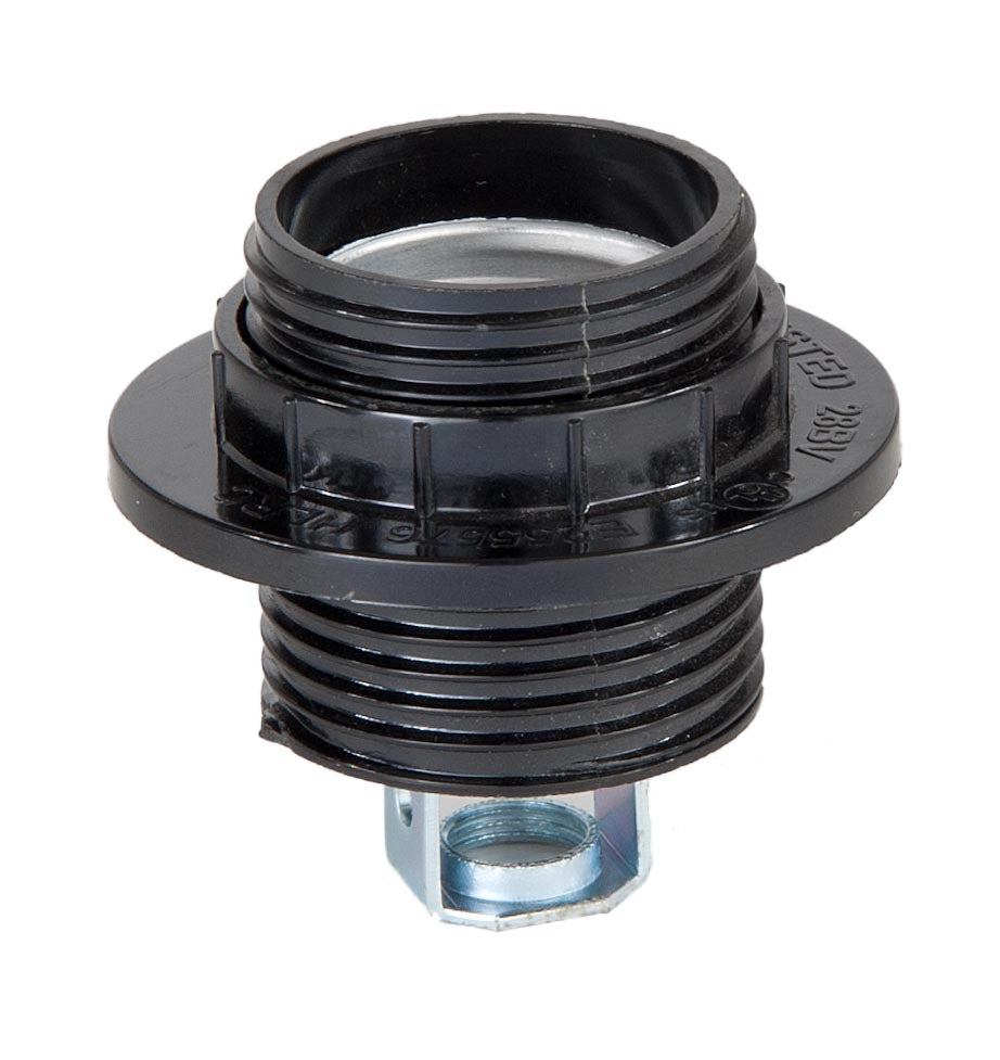 2 Piece Threaded Phenolic Socket with 1/8IP Metal Hickey & Shade Ring (47665)
