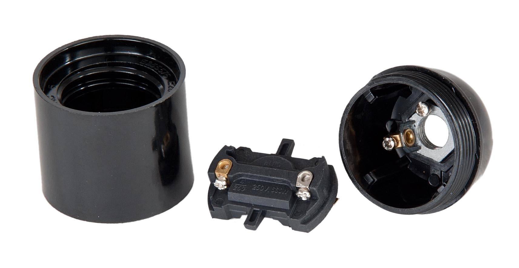 Keyless 3 Piece Smooth Phenolic E26 Socket (47666)