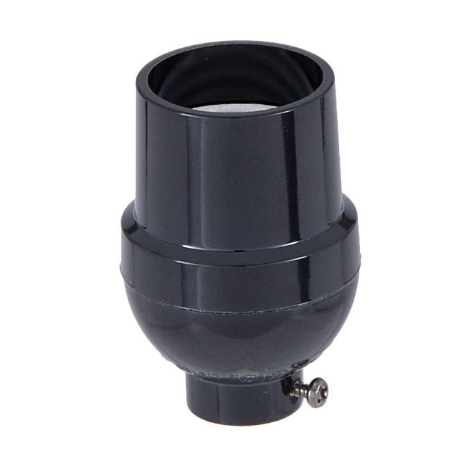 Short Keyless Phenolic Socket, Medium Base, No UNO Threads (47675)
