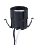 Edison Size Socket With Clip and 8 Inch Lead Wires (47690)