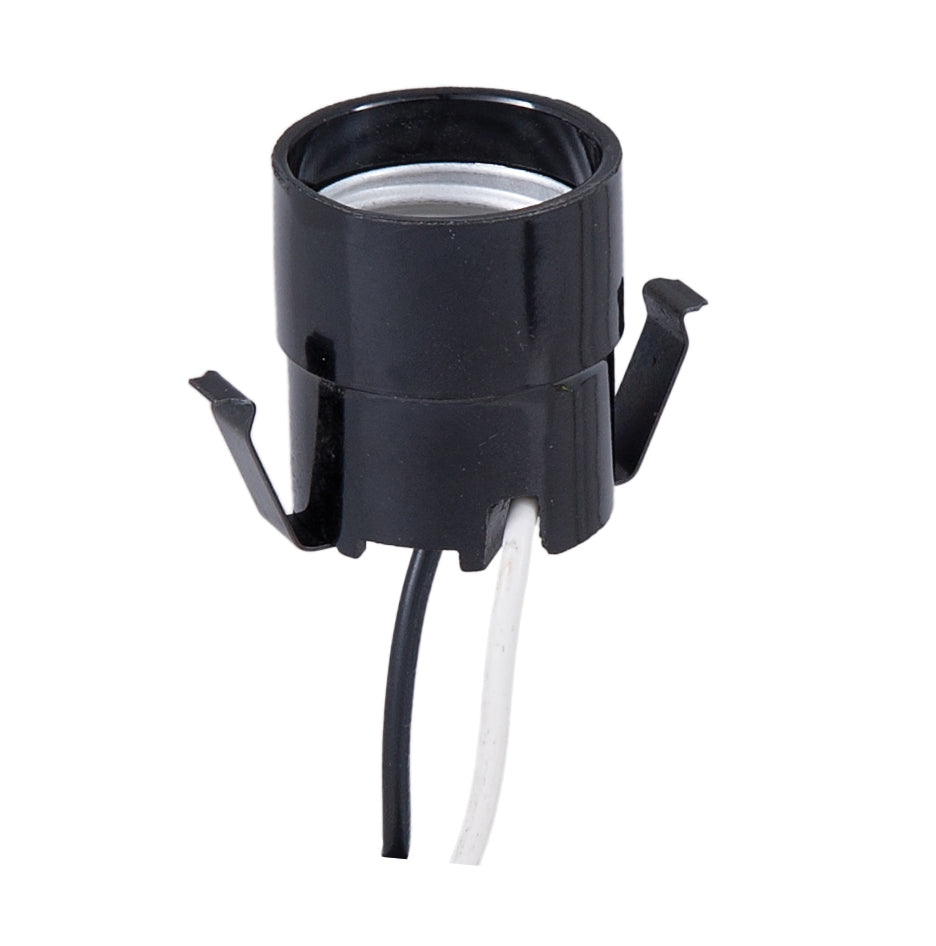 Edison Size Socket With Clip and 12 Inch Lead Wires (47691)
