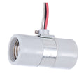 Twin Medium Base Porcelain Socket With Single Strap, 24 Inch Leads, 1/8IP (47709)