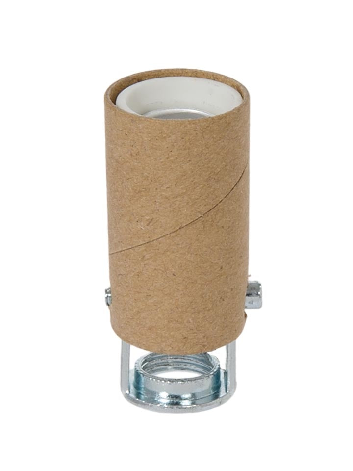 Candelabra Base Short Keyless Porcelain Socket with Paper Insulator (47759)