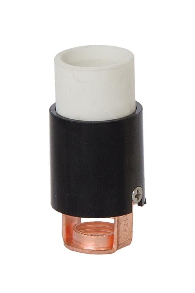 1-3/4 Inch Tall Candelabra Base Waterproof Short Keyless Porcelain Socket with Phenolic Cover (47760)