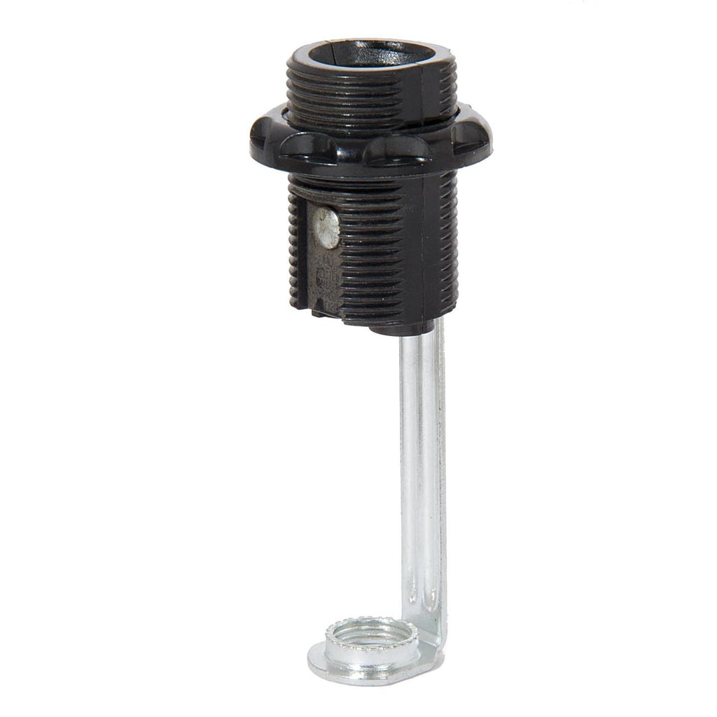 3" Tall Candelabra Base Fully Threaded Phenolic Socket with External Threads (47770)