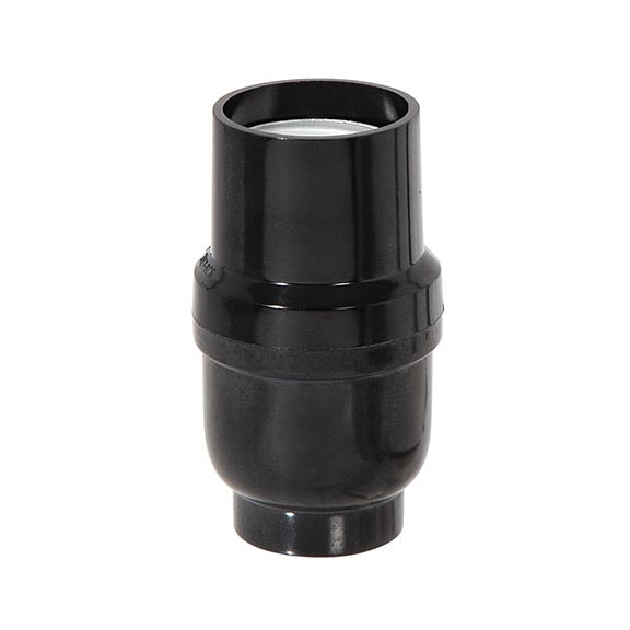 Long Keyless Phenolic E-26 Lamp Socket, No Set Screw or UNO Threads (47776)