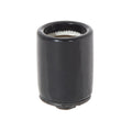Keyless Glazed Black Porcelain E-26 Socket, 1/8IPS Metal Cap (48092)