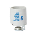 Keyless Unglazed Porcelain E-26 Socket, 1/4 IPS Hickey (48099)