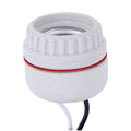 Porcelain Medium Base, 2-Piece Sign Receptacle for 1-7/16" Diameter Hole, 8" Leads (48118i)
