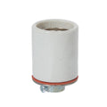 E-26 Keyless Glazed Porcelain Socket with Metal Cap (48126i)