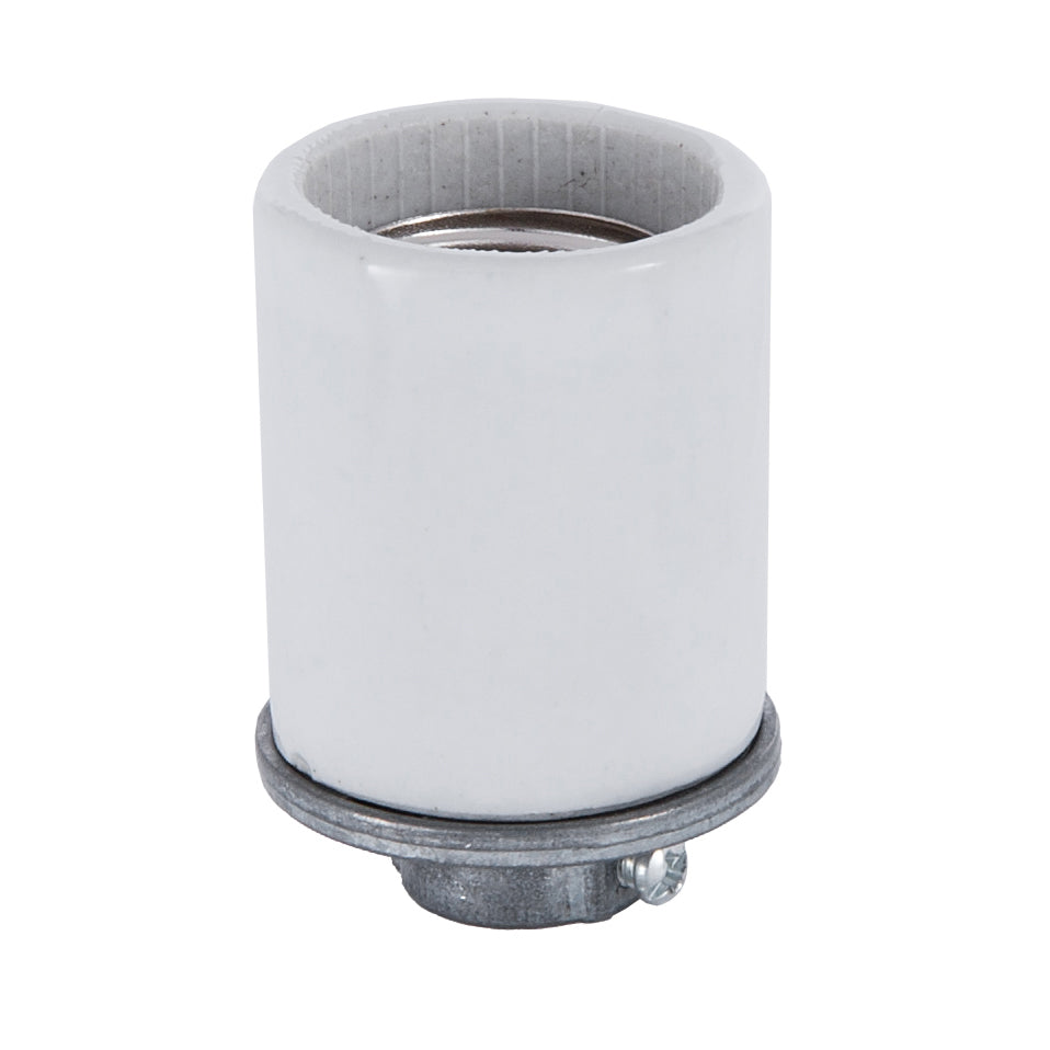 Leviton Brand Porcelain Keyless Medium Base Socket With 1/4 IP Cap (48126)