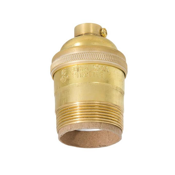 Premium Unfinished Heavy Turned Brass Keyless Short Socket, UNO Thread (48260U)