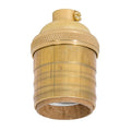 Short Keyless Unfinished Brass Socket, No UNO Thread (48261U)