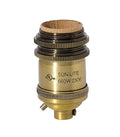 Tall Keyless Brass Lamp Socket with Ground Screw Terminal, Antique Brass Finish, Long UNO Threads (48264A)