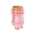 Polished Copper Finish Tall, Keyless Heavy Turned Brass Socket, Ground Screw Terminal (48264C)