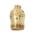 Polished & Lacquered Finish, Keyless UNO Thread Lamp Socket E26 (48290)