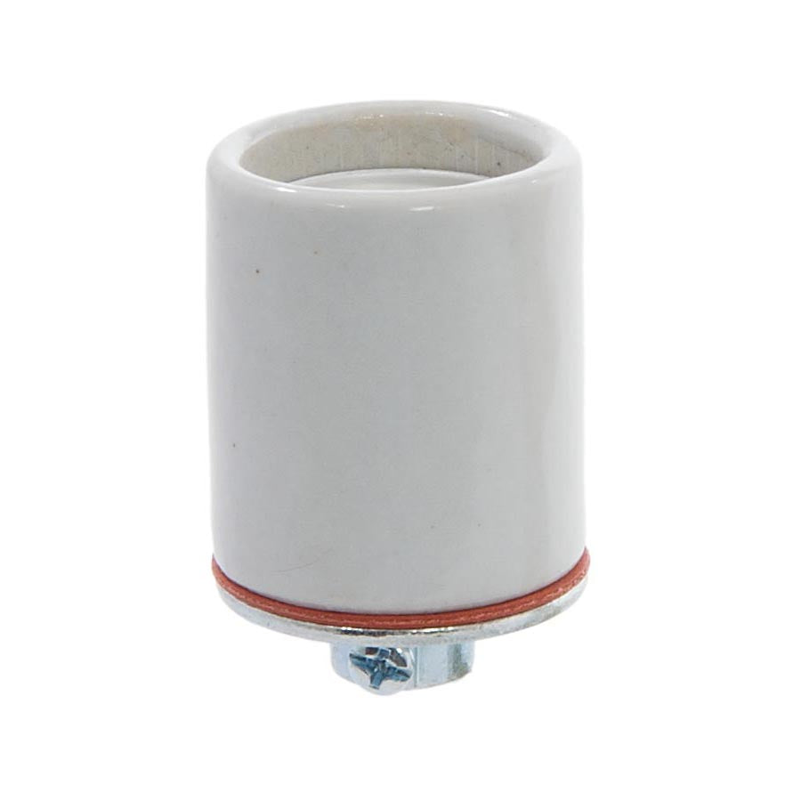 Medium Base Heat Resistant Porcelain Keyless E26 Socket (48302)