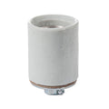 Medium Base E26, Porcelain Lamp Socket, 1/8F metal cap & Easy Wire terminals (48305)