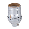 Keyless Aluminum Lamp E26 Medium Base Socket, Nickel finish, 1/8IP (48348N)