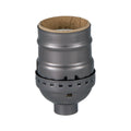 Antique Bronze Finish Short Keyless Aluminum E-26 Lamp Socket Shell, 1/8 IPS Socket Cap, Set Screw (48348B)