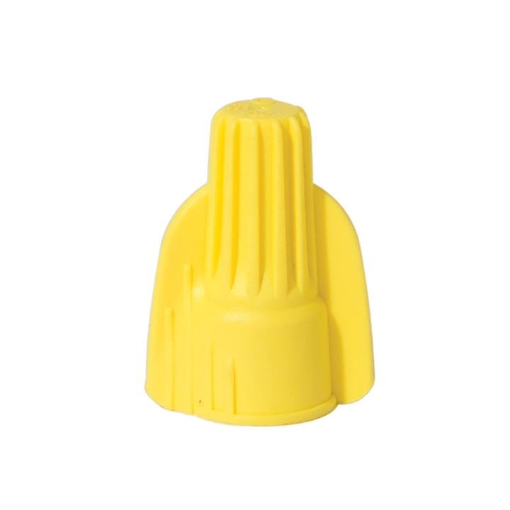 Yellow Wing Nut Wire Connector With Spring Insert (48487)