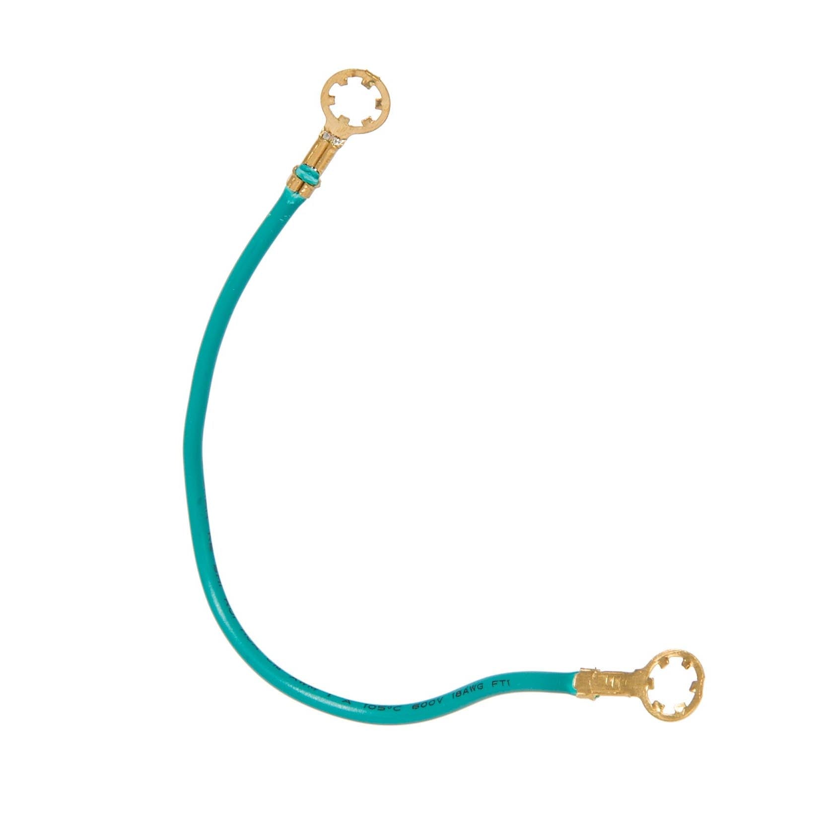 7" Long 18/1 AWG Green Insulated Copper Ground Wire (48497)