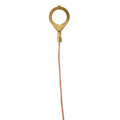 1/8 IP Round Ground Lug, Bare Copper Ground Wire, Choice of 1' or 10' Length (48501A)