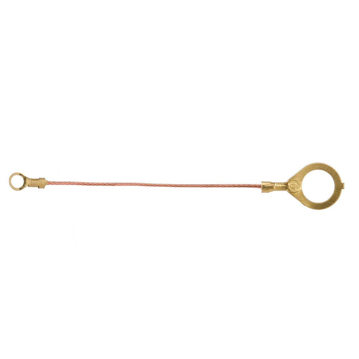 12" Double Ended Bare Copper Ground Wire, 1/8 IPS Slip Lug (48503D)