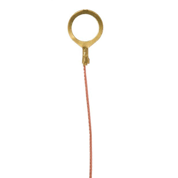 Round Ground Lug, 18/1 Bare Copper Ground Wire, 1/4 IP - Choice of Length (48506A)