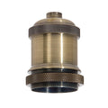 Antique Brass Finish Die Cast Aluminum E-26 Socket Cover with E-26 Socket and Mounting Hardware (48731A)