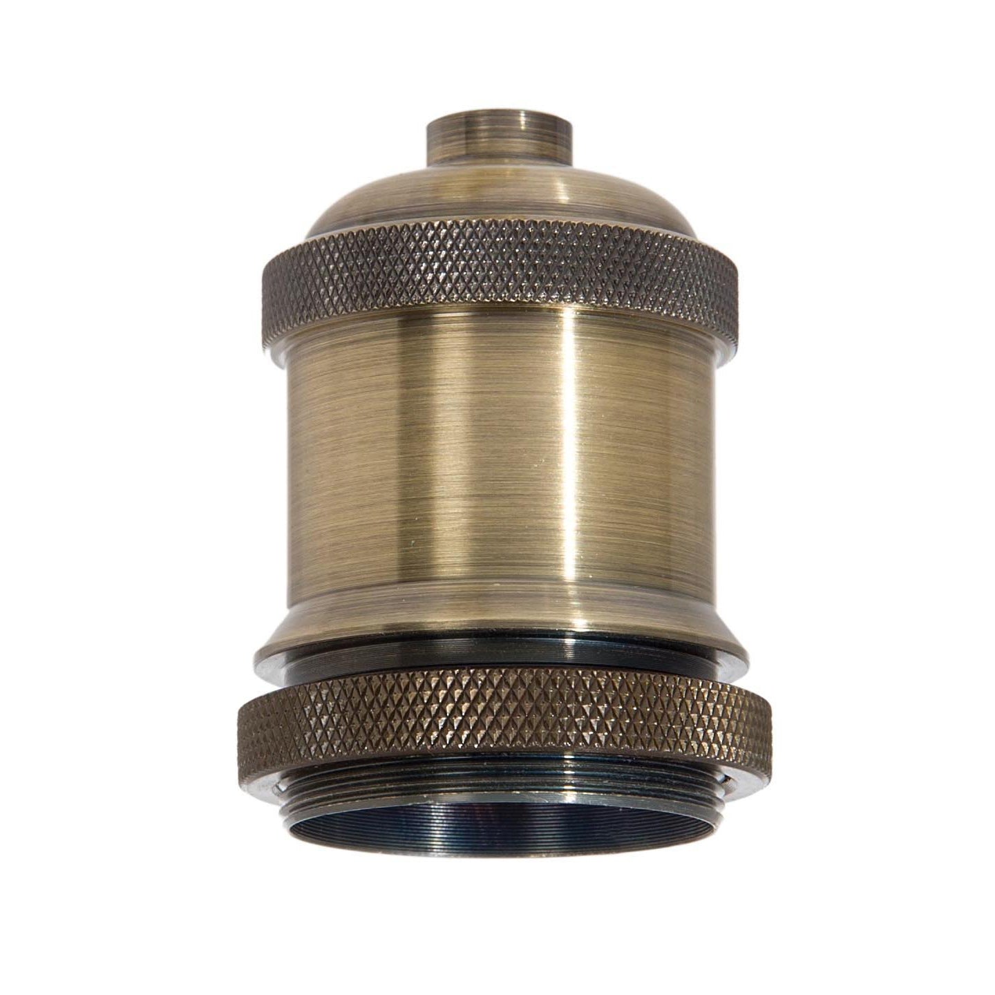 Antique Brass Finish Die Cast Aluminum E-26 Socket Cover with E-26 Socket and Mounting Hardware (48731A)