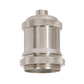Satin Nickel Finish Die Cast Aluminum E-26 Socket Cover with E-26 Socket and Mounting Hardware (48731SN)
