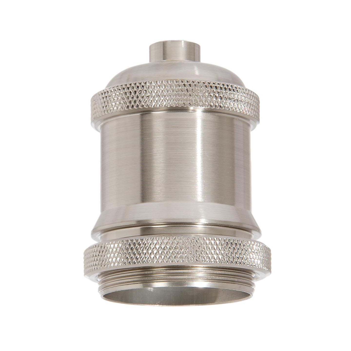 Satin Nickel Finish Die Cast Aluminum E-26 Socket Cover with E-26 Socket and Mounting Hardware (48731SN)