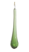 Green Crystal Teardrop Pendalogue, 4" Length (54051)