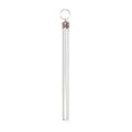 4" (100 mm) Clear Glass Pencil Prism, Choice of Brass or Nickel Hardware (54090)